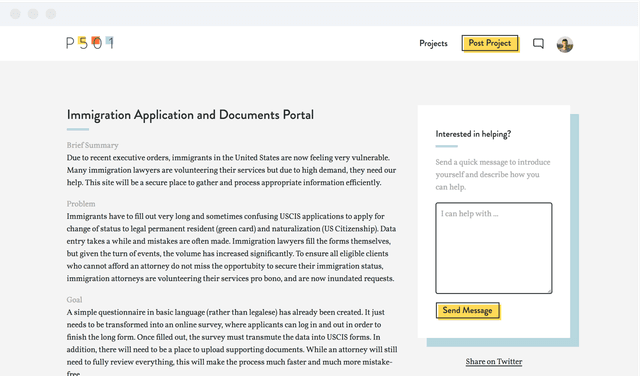 Skill-based volunteer platform
